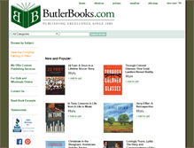 Tablet Screenshot of butlerbooks.com